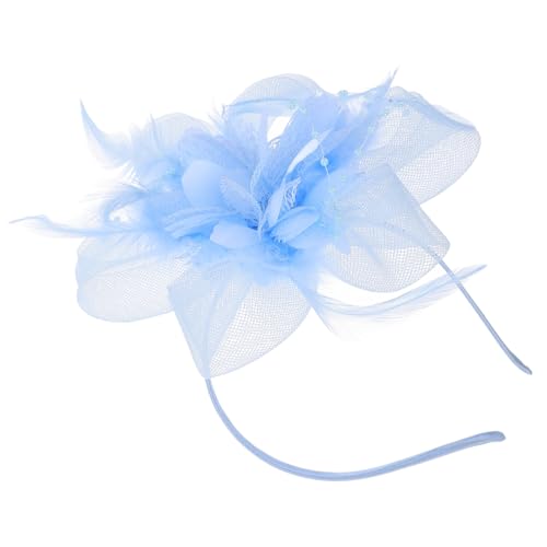 HONITANO Braut Fascinator Haarclip mit Zartem Netzschleier und Federn Vintage Kleine Hutform Vielseitiger Haarschmuck für Hochzeit Party und Fotoshooting Leichtes Damen Headpiece in von HONITANO
