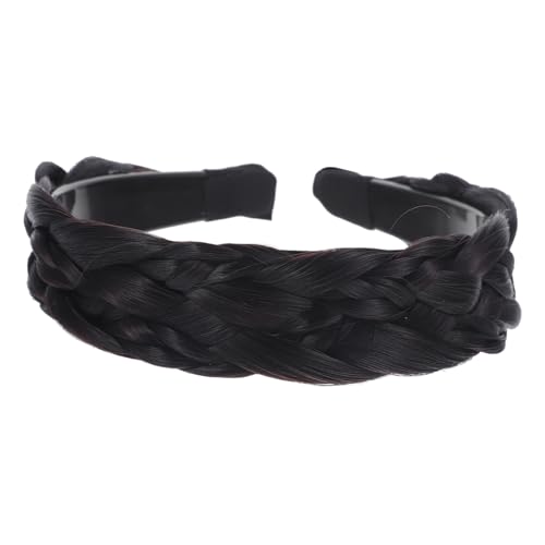 HONITANO Breites Damen Stirnband mit Geflochtenem Leichtes Haarband in Natürlicher Komfortabel und Vielseitig für Alltag Party Hochzeit und Geeignet von HONITANO