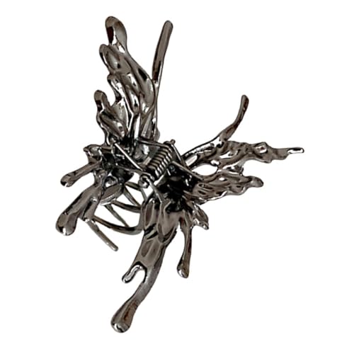 HONITANO Butterfly Hair Clip Metall Haarklammer für Dünnes und Dickes Haar Langlebige Haarkralle mit Starker Fixierung Eleganter Haarschmuck für Damen und Mädchen Schwarz von HONITANO