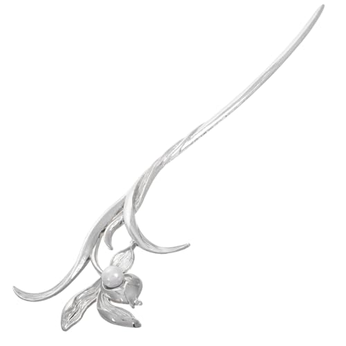 HONITANO Chinesischer Haarschmuck Metall Haarstab mit Perlen und Pflaumenblüten design Leichte Haarnadel für Dutt Pferdeschwanz und Hochzeitsfrisuren Flexibler Schmuck für Frauen und HONITANO Chinesischer Haarschmuck Metall Haarstab mit Perlen und Pflaumenblüten design Leichte Haarnadel für Dutt Pferdeschwanz und Hochzeitsfrisuren Flexibler Schmuck für Frauen und von HONITANO