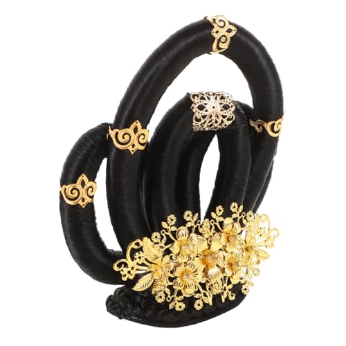 HONITANO Chinesisches Haarschmuck Leichter Chignon Haarteil für Frauen Bequemer Sitz Vereinfachte Frisur Hanfu Cosplay Bühnenauftritte Hochzeiten von HONITANO
