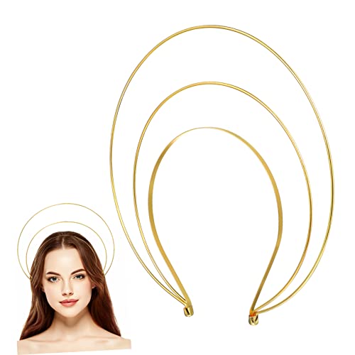 HONITANO Damen Haarschmuck Dreischichtiges Krone Headpiece Kostüm Haarreif Fasching Party Accessoire Leichte Langlebige Kopfbedeckung für Rollenspiele und Festliche Anlässe von HONITANO
