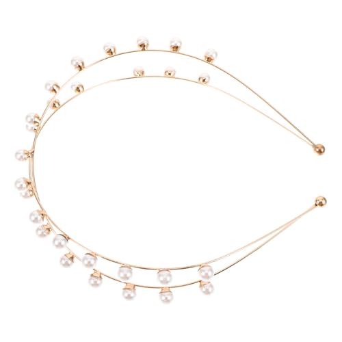 HONITANO Damen Perlen Haarband Dekoratives Robustes Design Stilvoll für Hochzeiten Partys Geburtstage Vielseitiges Komfortables Stirnband Gold Einzigartiger Schmuck für Festliche Anlässe HONITANO Damen Perlen Haarband Dekoratives Robustes Design Stilvoll für Hochzeiten Partys Geburtstage Vielseitiges Komfortables Stirnband Gold Einzigartiger Schmuck für Festliche Anlässe von HONITANO