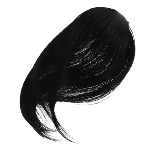 HONITANO Damenperücke Mit Mittelscheitel Und Lange Perücke Mit Kurze Perücken Für Weiße Frauen Glattes Haar Perücke Oben Halblang Gothic Perücke Vorhangpony Perücke von HONITANO