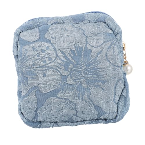 HONITANO Delikate Hygiene Tasche Damenbinden Aufbewahrung Multifunktionale Kosmetiktasche Leicht Tragbar Stilvoll für Frauen Außenbereich Hellblau von HONITANO