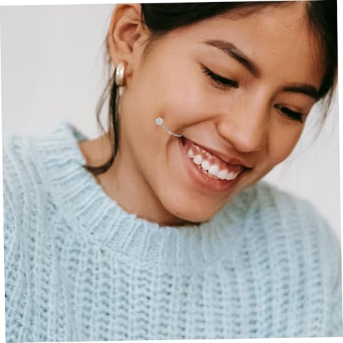 HONITANO Dimple Trainer Metall Grübchenmacher Gesichtstrainer Verstellbar Angenehm zu Tragen Natürliches Lächeln für Frauen Mädchen Schwarz Ergonomisch Hautfreundlich von HONITANO