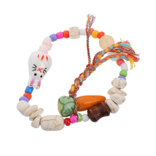 HONITANO Einstellbares Osterarmband mit Buntem Elastischem Band Niedlicher Kaninchen Karottenanhänger Modisches Stretch armband für Frauen Bequem und Vielseitig für Geburtstags HONITANO Einstellbares Osterarmband mit Buntem Elastischem Band Niedlicher Kaninchen Karottenanhänger Modisches Stretch armband für Frauen Bequem und Vielseitig für Geburtstags von HONITANO