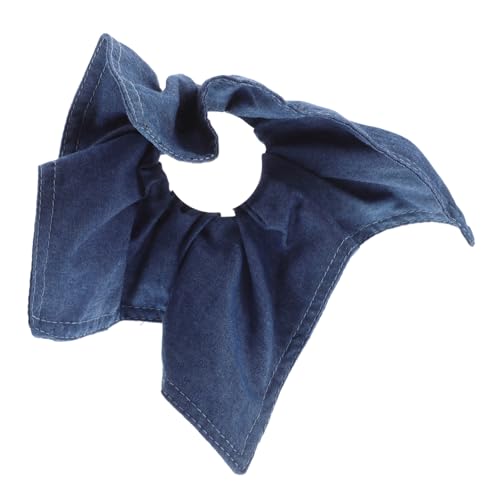 HONITANO Elastisches Haargummi aus Blauem Jeansstoff Quadratisches Haartuch und Haarband Schonend für Dickes Lockiges Haar Vielseitig als Ponytail halter Haarband oder Halstuch für Damen von HONITANO