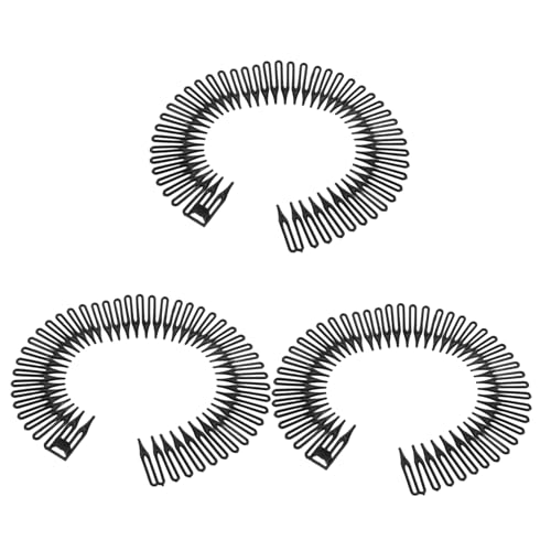 HONITANO Elastisches Kunststoff Stirnband mit Zähnen Flexibler Haarhalter für Damen Sanftes Haarkamm Design gegen Spliss Zeitsparend für Sport und Gesichtswäsche von HONITANO
