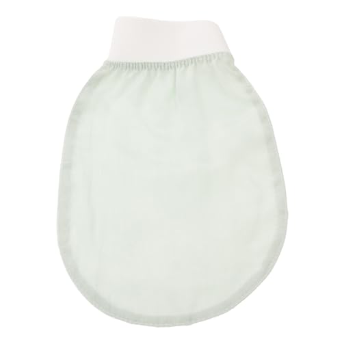 HONITANO Exfoliating Waschhandschuh aus Künstlicher Seide Sanftes Peeling und Massage Weiches Badetuch in Frischem Grün Vielseitiges Badezubehör für Körperpflege und Dusche von HONITANO