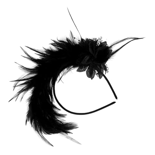 HONITANO Federkopfschmuck Für Frauen Haarband Cosplay Stirnband Vintage Kopfbedeckung Leicht Und Bequem Für Karneval Partys Und Kostümshows von HONITANO