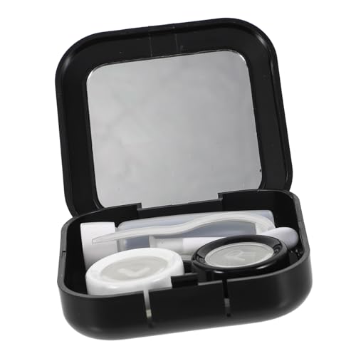 HONITANO Flamingo Kontaktlinsenbehälter Damen Kompakt Leicht Tragbar Linsenbox Reiseetui Staubdicht Langlebig für Kontaktlinsenpflege von HONITANO