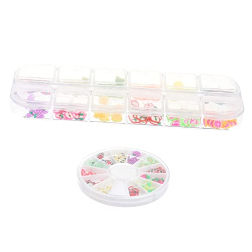 HONITANO Fruchtscheibe Nail Art Aufkleber Diy Nageldekoration Mit Verschiedenen Formen Und Leuchtenden Farben Für Professionellen Und Privaten Gebrauch von HONITANO