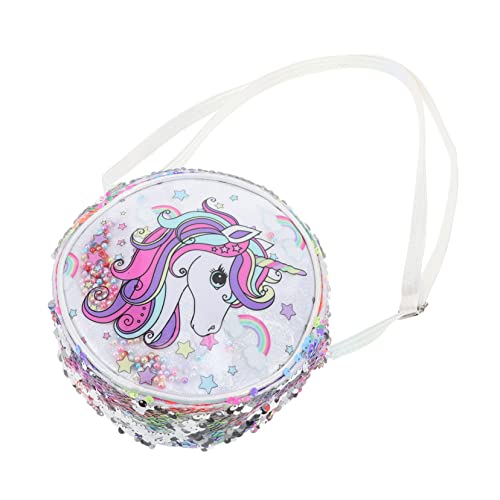 HONITANO Glitzernde Einhorn Umhängetasche für Mädchen Verstellbarer Schultergurt Praktische Freizeit Tasche für Schule und Alltag Strapazierfähiges Material und Verarbeitung von HONITANO