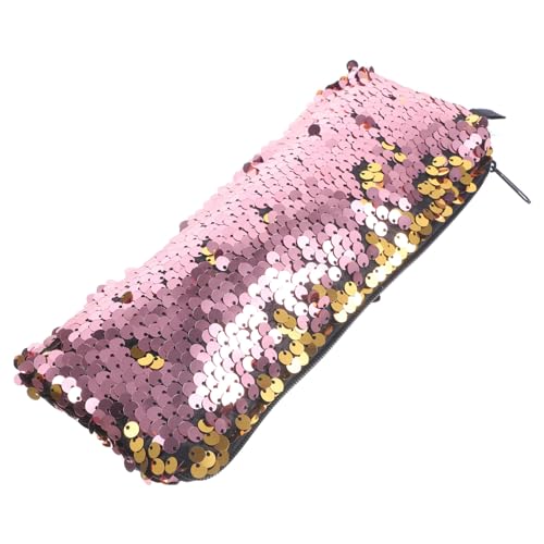 HONITANO Glitzernde Kosmetiktasche Handliche Make Up Reisetasche Aus Polyester Strapazierfähig Leicht Zu Reinigen Stilvolles Design Für Damen Tragbare Kulturbeutel Schmucktasche von HONITANO