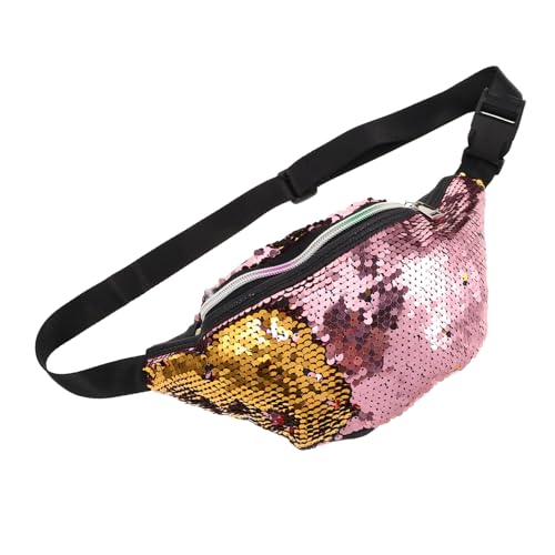 HONITANO Glitzernde Meerjungfrau Gürteltasche für Damen Verstellbare Umhängetasche mit Pailletten für Reisen und Täglichen Gebrauch Strapazierfähig und Pflegeleicht von HONITANO
