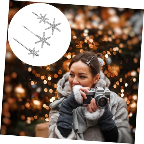 HONITANO Glitzernde Stern Haarspangen mit Strasssteinen Teiliges für Damen Haarschmuck Hochzeit Party Alltag Modisch und Vielseitig von HONITANO