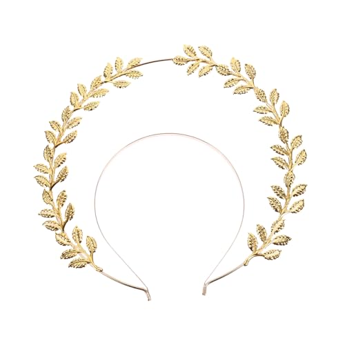 HONITANO Goldenes Doppellagiges Braut haarband Vintage Stirnband Eleganter Haarschmuck für Frauen und Bräute für Hochzeit Party Abendveranstaltung und Besondere Anlässe von HONITANO