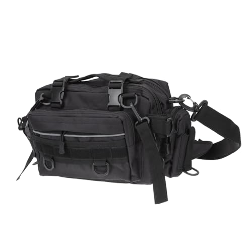 HONITANO Große Angeltasche Wasserabweisend mit Mehreren Fächern Langlebige Outdoor Crossbody Schultertasche für Angelzubehör und Aufbewahrung für Camping und Angeln von HONITANO