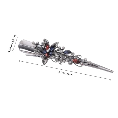 HONITANO Große Haarklammer Damen Metall Haarschmuck mit Strasssteinen Leichte Haarklammer für Dickes und Zartes Haar Eleganter Haarclip für Hochzeit Geburtstag Party und Alltag von HONITANO