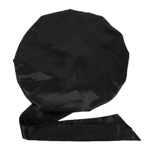 HONITANO Große Verschleißfeste Satinhaube mit Elastischem Band Atmungsaktiv und Hautfreundlich Bequeme Schlafmütze für Damen Geeignet für Haarschutz bei Chemotherapie und Haarausfall von HONITANO