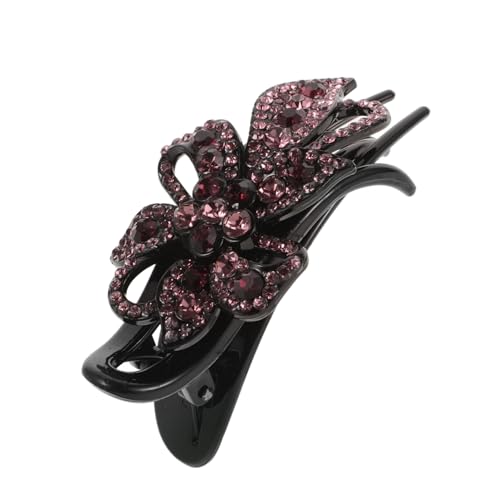 HONITANO Großer Haar Kralle Clip mit Funkelnden Strasssteinen Dekorative Haarklammer für Dickes Haar Fester Sitz für Frauen für Alltag Party Hochzeit und Festliche Anlässe von HONITANO