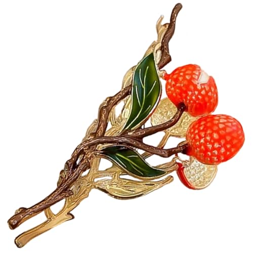 HONITANO Großer Haarkralle Clip Litchi Design Stabiler Haarhalter für Frauen und Mädchen Modischer Haarschmuck für Alltag Party Hochzeit Praktisch und Langlebig von HONITANO