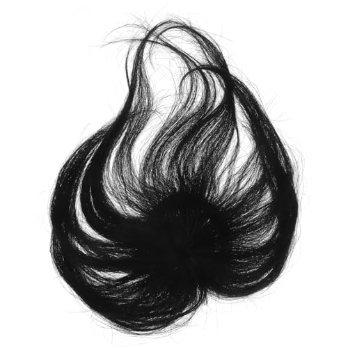 HONITANO Haar topper für Frauen Dünnes Haar Haarteil Synthetisch Leicht Unsichtbar Deckhaar Volumen Ergänzung Natürliche Abdeckung für Weiße Haare Alltag Party Geeignet von HONITANO