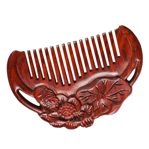 HONITANO Haarkamm Aus Hochwertigem Sandelholz Breiter Zahnkamm Für Haarentwirrung Handgefertigter Für Damen Und Herren Für Zuhause Und Reisen Statikfreies Stylingwerkzeug von HONITANO