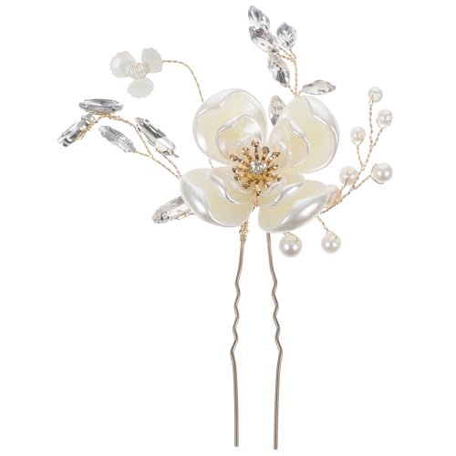 HONITANO Haarnadel U Förmig mit Mehrlagiger Blüte Brautschmuck Hochzeit Haarnadel für Damen Haaraccessoire für Braut und Festliche Anlässe HONITANO Haarnadel U Förmig mit Mehrlagiger Blüte Brautschmuck Hochzeit Haarnadel für Damen Haaraccessoire für Braut und Festliche Anlässe von HONITANO