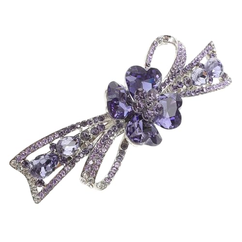 HONITANO Haarspange für Damen Automatische Französische Haarschmuck mit Strasssteinen Haaraccessoire für Hochzeiten Partys und Alltag von HONITANO