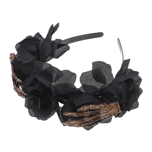 HONITANO Halloween Hände Haarreif Mit Rosen Kostüm Kopfschmuck Für Halloween-party Langlebiger Und Wiederverwendbarer Haarschmuck Für Festlichkeiten Und Themenveranstaltungen von HONITANO