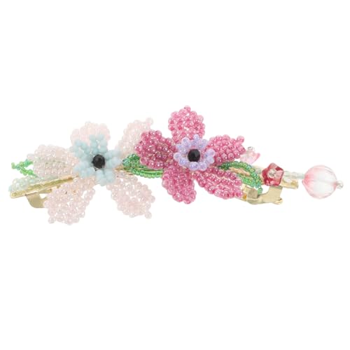 HONITANO Handgefertigte Bunte Haarspange mit Perlenblumen Federleichter Federclip Fester Sitz Verspieltes Design für Mädchen Teens Modisches Haarschmuck für Schule Alltag HONITANO Handgefertigte Bunte Haarspange mit Perlenblumen Federleichter Federclip Fester Sitz Verspieltes Design für Mädchen Teens Modisches Haarschmuck für Schule Alltag von HONITANO