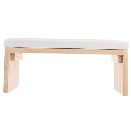 HONITANO Handgelenkauflage für Nageldesign aus Weißem Massivholz Ergonomisches Nail Art Kissen zur Hand und Armstütze Geeignet für Nagelstudio Maniküre Zuhause Entlastet Handmuskulatur bei von HONITANO