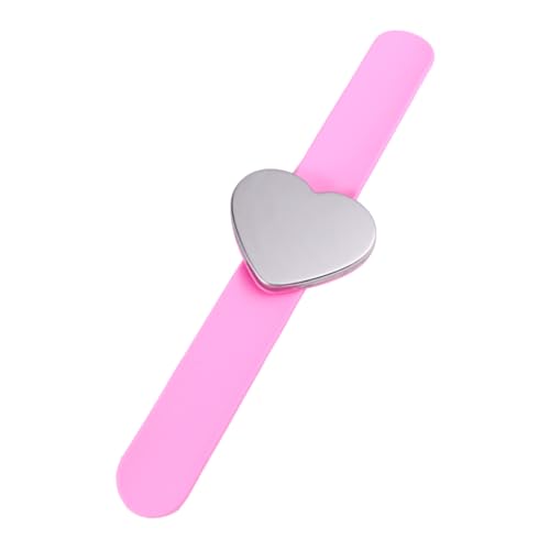 HONITANO Herzförmiges Silikon Magnetarmband mit Starkem Magnetverschluss Verstellbares Slap Bracelet Handgelenkband für Partys und Besondere Anlässe Bequemes Schadstofffreies Material in von HONITANO