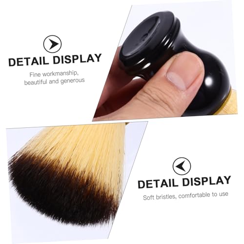HONITANO Hochwertiger Bartpinsel mit Holzgriff Nylonborsten für Sanftes Peeling Effektive Schaumbildung Vielseitige Bartpflege Herren Rasierpinsel für Angenehme Nassrasur Zufällige Farbe von HONITANO