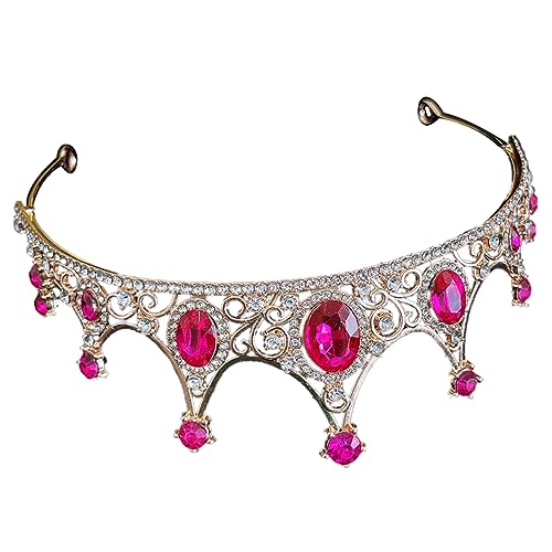 HONITANO Hochzeit Tiara Krone Mit Strasssteinen Brautkrone Für Besondere Anlässe Vintage Haaraccessoire Für Hochzeiten Geburtstagsfeiern Und Mädchen Komfortabel Und von HONITANO