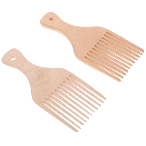 HONITANO Holz Haarkamm mit Langen Zähnen Antistatisch Ergonomisch Geformt zum Entwirren und Stylen von Dickem Feinem und Lockigem Haar Geeignet für Männer und Frauen Langlebiges Holz von HONITANO