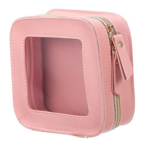HONITANO Kleine Transparente Make up Tasche mit Reißverschluss Kompakte Kosmetiktasche für Reisen Langlebige Kulturbeutel mit Durchsichtigem Frontfenster für Damen und Unterwegs HONITANO Kleine Transparente Make up Tasche mit Reißverschluss Kompakte Kosmetiktasche für Reisen Langlebige Kulturbeutel mit Durchsichtigem Frontfenster für Damen und Unterwegs von HONITANO