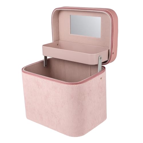 HONITANO Dual-Layer Kosmetik Case Mit Spiegel Handgefertigter Make-up Organizer Für Damen Großes Fassungsvermögen Leicht Und Tragbar Für Reisen Und Tägliche Anwendungen HONITANO Dual-Layer Kosmetik Case Mit Spiegel Handgefertigter Make-up Organizer Für Damen Großes Fassungsvermögen Leicht Und Tragbar Für Reisen Und Tägliche Anwendungen von HONITANO