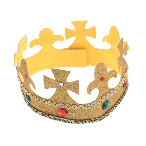 HONITANO Königskrone Für Cosplay Mittelalterlicher Kronenhut Geburtstagskrone Halloween-kostüm Königskronenhut Für Partys Und Aufführungen von HONITANO