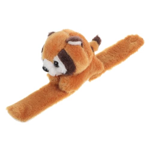 HONITANO Kuscheliges Slap Armband mit Waschbär Weiches Plüsch Bequemes Langlebiges Material Leicht und Kompakt für Halloween Tierpartys Geburtstage für Jungen und Mädchen von HONITANO