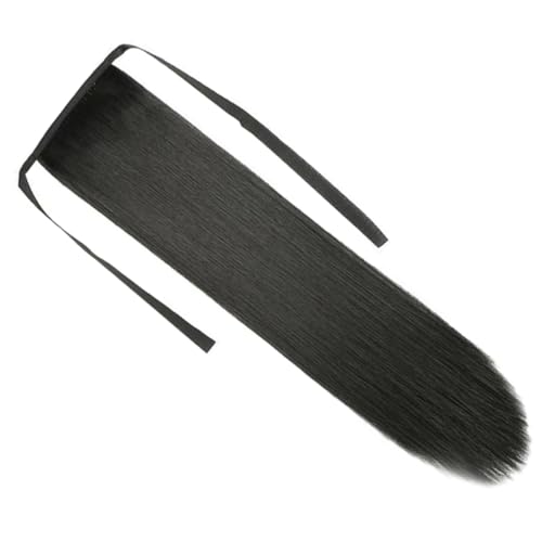 HONITANO Langhaar ponytail extension Synthetisches Haarteil für Frauen Mädchen Hautfreundlich Strapazierfähig Modisch Langer Glatter Bindbarer Pferdeschwanz für Cosplay Party Alltag von HONITANO