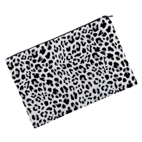 HONITANO Leopardenmuster Kosmetiktasche Damen Tragbare Multifunktionale Make up Tasche Handtasche Für Reisen Party Strand Alltag von HONITANO