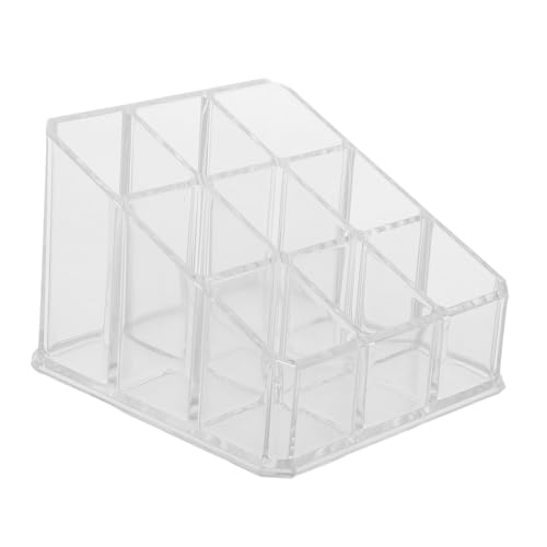 HONITANO Lippenstift Und Organizer Fächer Für Lipgloss Und Nagellack Klarer Kosmetik Organizer Für Make-up Pinsel Und Zubehör Für Zuhause Und Professionellen Einsatz von HONITANO