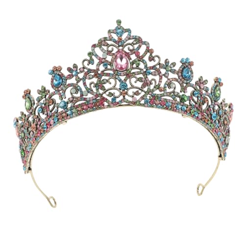 HONITANO Luxuriöse Braut Tiara Stirnband Barock Diadem Haarschmuck für Frauen Hochzeit Party Festzug Schönheit Wettbewerbe HONITANO Luxuriöse Braut Tiara Stirnband Barock Diadem Haarschmuck für Frauen Hochzeit Party Festzug Schönheit Wettbewerbe von HONITANO