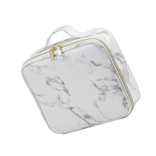 HONITANO Marbled Make up Tasche Damen Tragbar Großes Fassungsvermögen Leicht Reise Kosmetiktasche Organizer mit Reißverschluss Praktisch Robust HONITANO Marbled Make up Tasche Damen Tragbar Großes Fassungsvermögen Leicht Reise Kosmetiktasche Organizer mit Reißverschluss Praktisch Robust von HONITANO