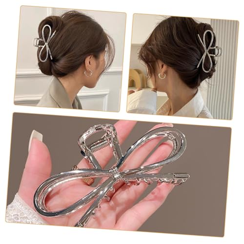 HONITANO Metall Haarklammer mit Schleifen design Großer Robuster Krallenclip für Damen Schmerzfrei und Langlebig Geeignet für Dünnes und Dickes Haar für Alltag Party und Hochzeit von HONITANO