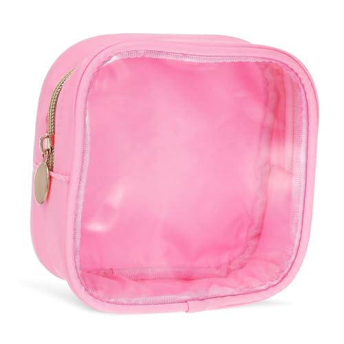 HONITANO Mini Makeup Bag Transparent Zipper Kosmetiktasche Damen Kleine Reise kulturtasche Multifunktionaler Make up Organizer Kompakt und Robust für Unterwegs HONITANO Mini Makeup Bag Transparent Zipper Kosmetiktasche Damen Kleine Reise kulturtasche Multifunktionaler Make up Organizer Kompakt und Robust für Unterwegs von HONITANO