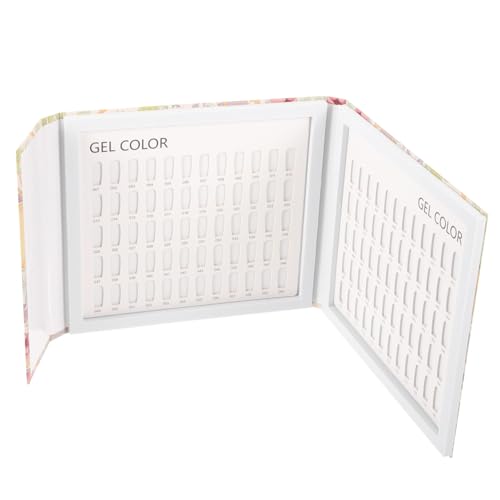 HONITANO Nail Color Sample Plate Farben Nagel Farbpalette Display Buch für Nail Art Pediküre Übungsmappe zur Übersichtlichen Präsentation von Nagellackfarben von HONITANO